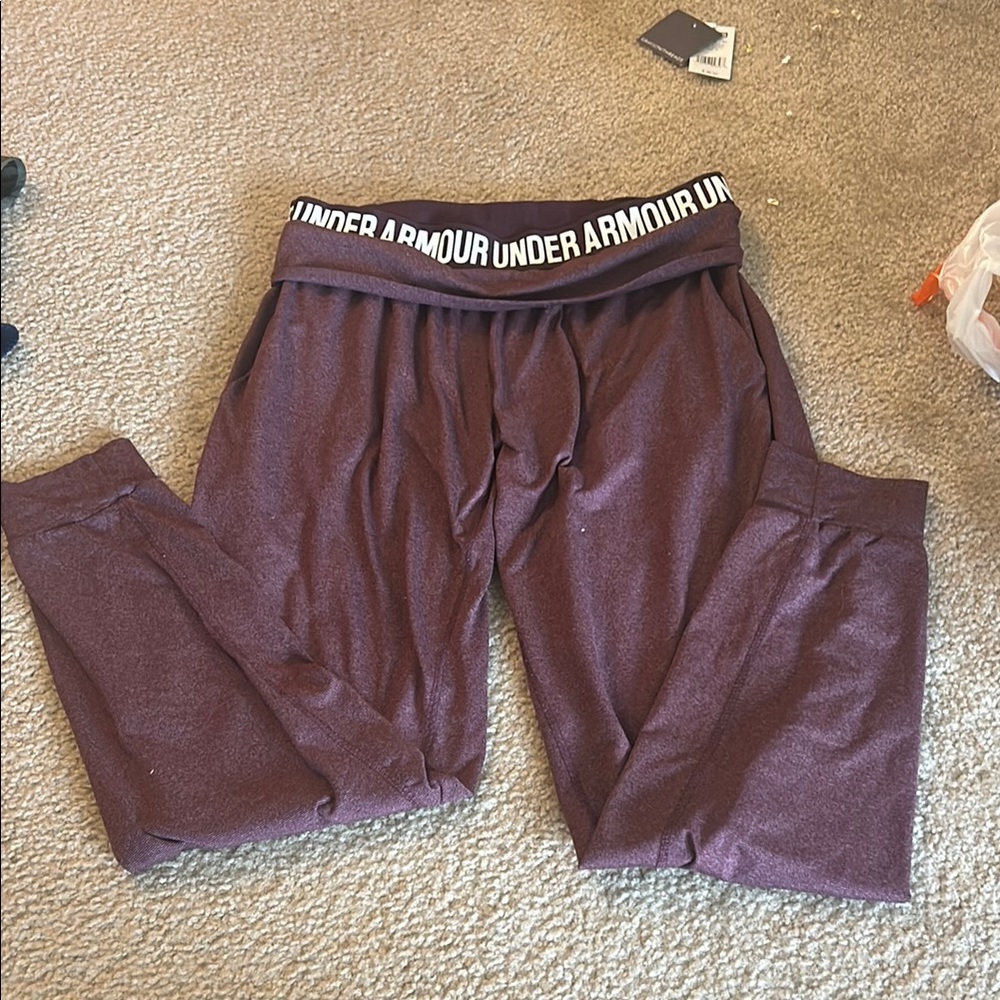 Under Armour Burgundy Track Pants